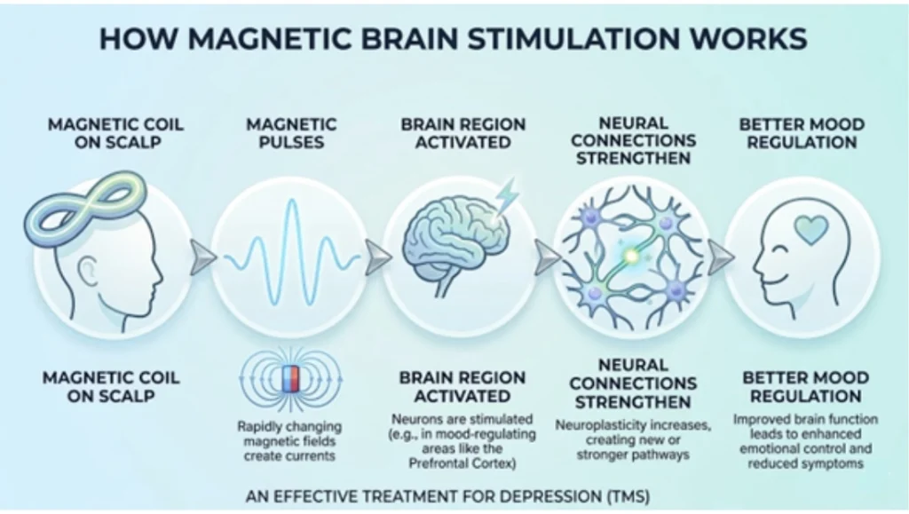 How TMS Therapy work- Beautiful Minds Psychiatric Frisco, TX