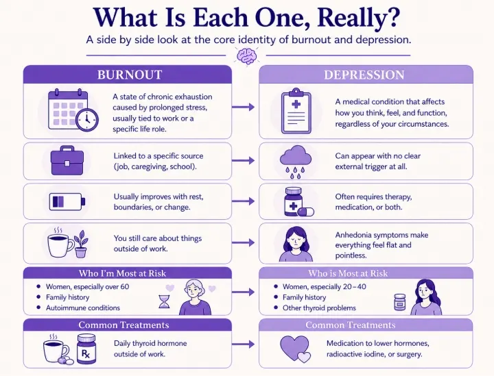 Burnout vs Depression