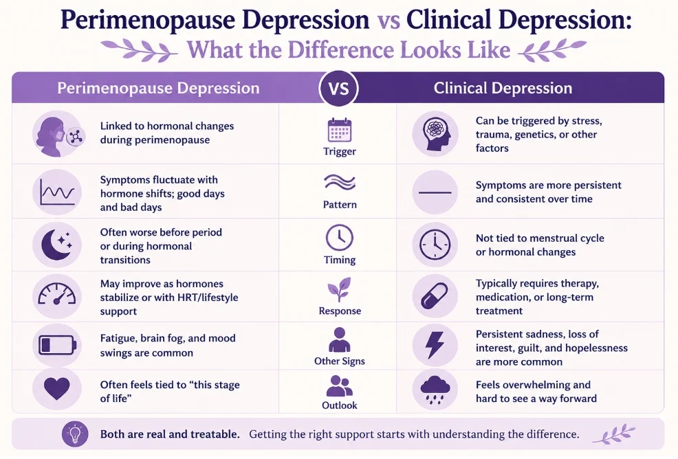 Perimenopause Depression vs Clinical Depression