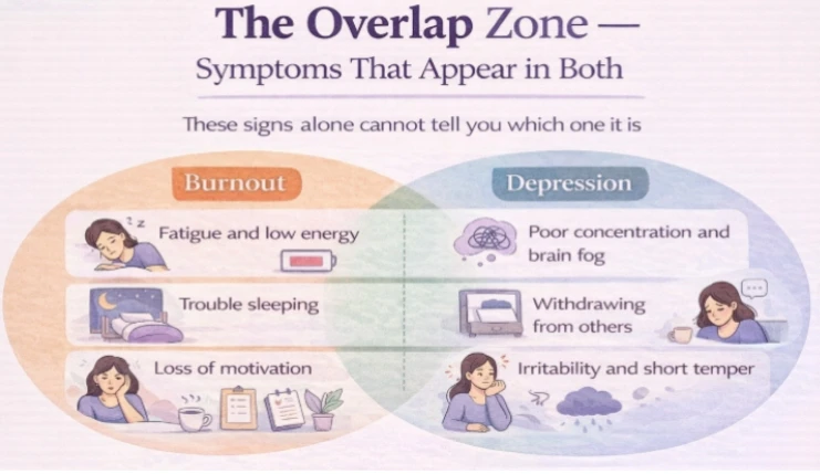 Symptoms for Burnout and Depression