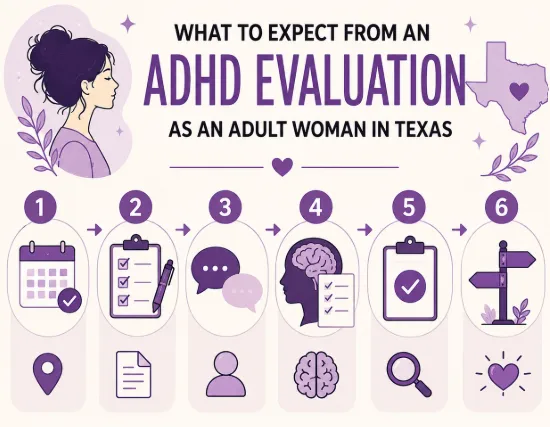 ADHD evaluation guide for women in Texas