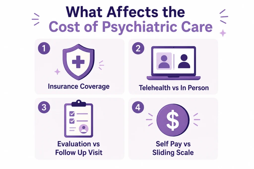 what affects the cost of Psychiatric care