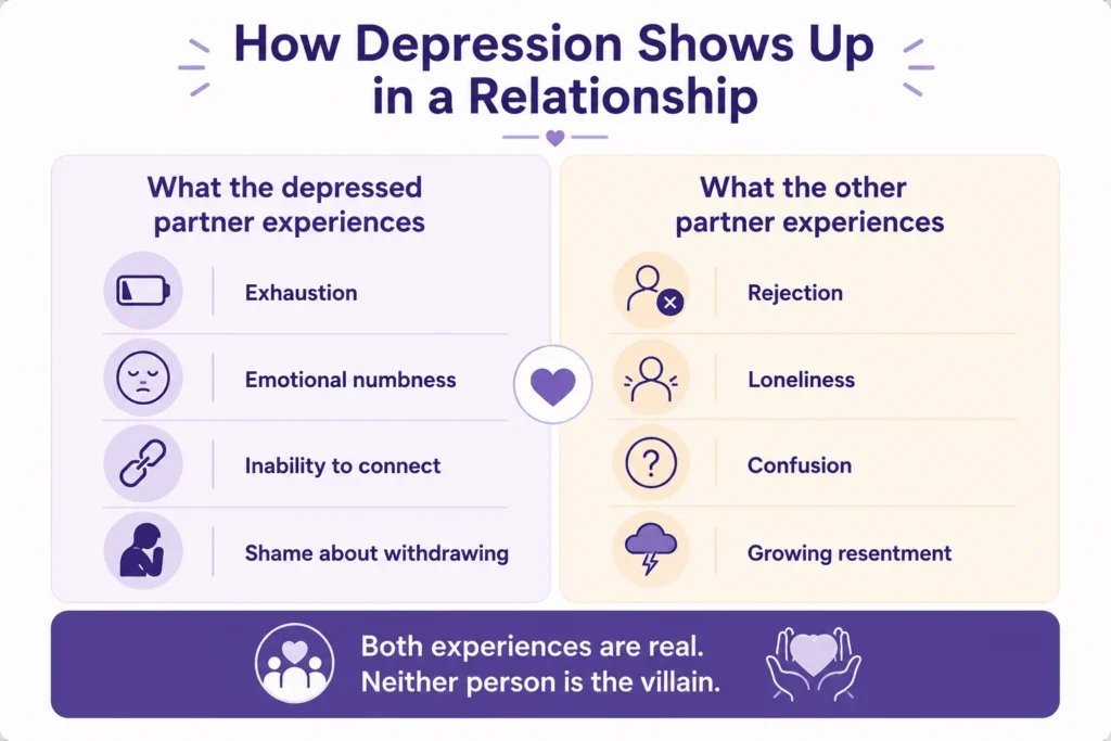 How depression shows up in a Relationship