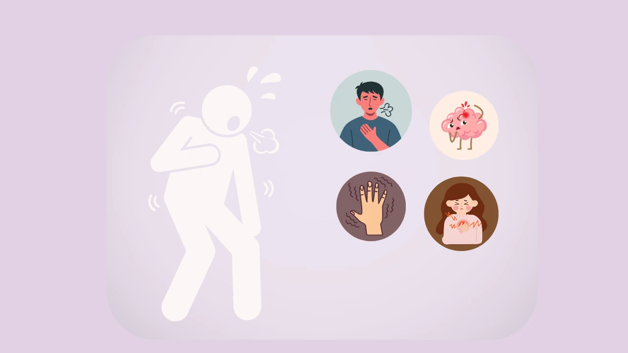 how to tell if shortness of breath is from anxiety