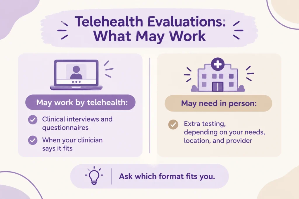 ADHD evaluation: telehealth or in-person
